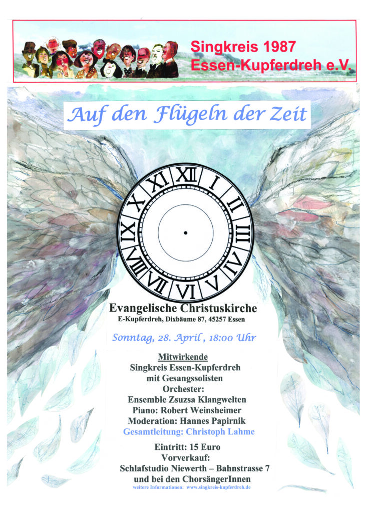 Plakat Konzert Singkreis Kupferdreh
